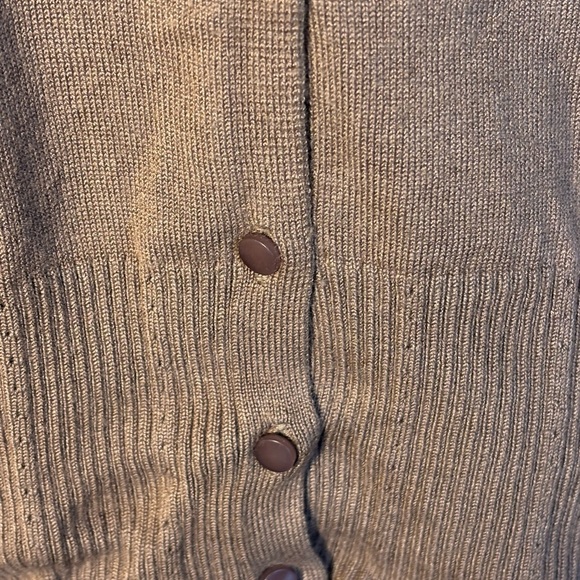 Merona size L Brown Button up cardigan - Picture 3 of 6